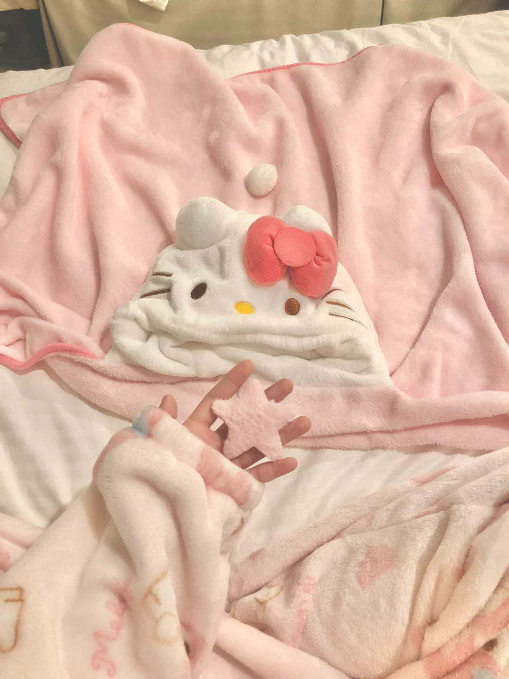 KT Wearable Hooded Blanket – Cozy Plush Fleece Hoodie Wrap
