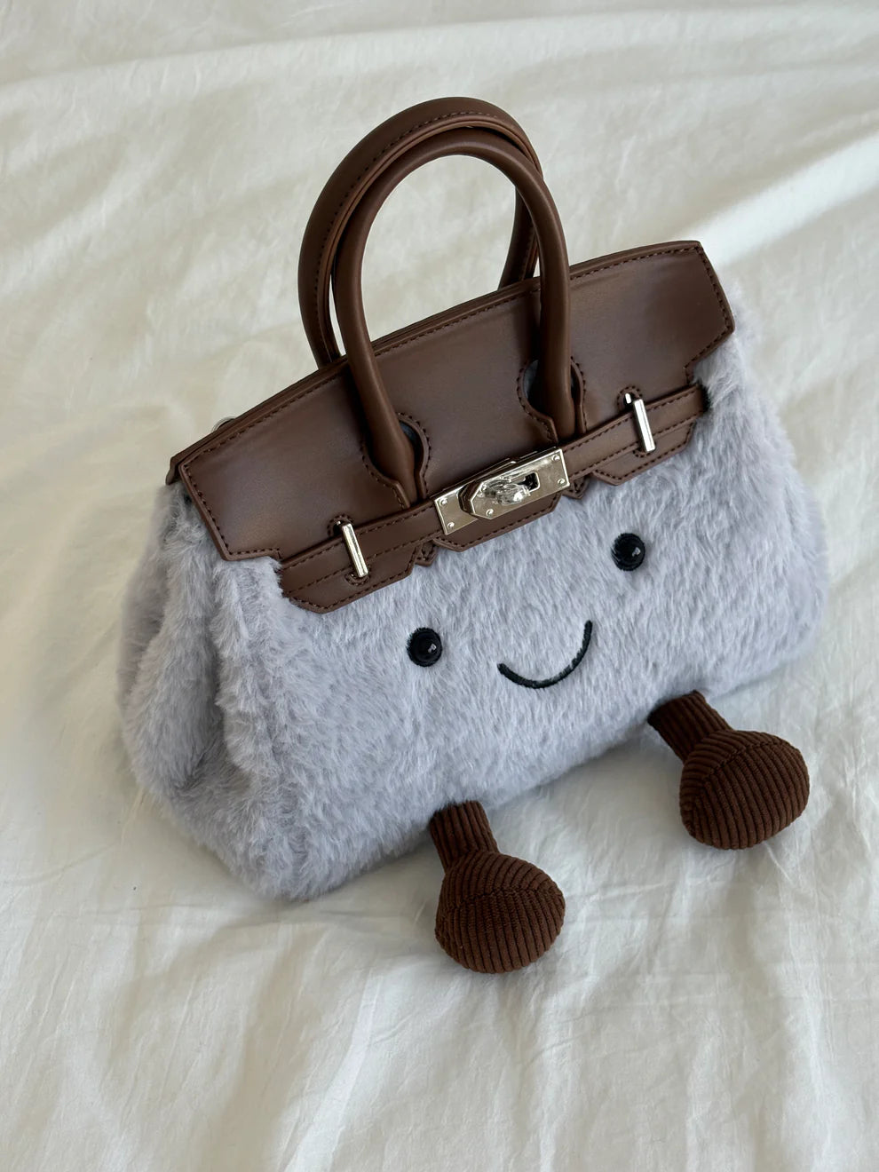 Jellycat Plush Fluffy Birkin Bag Handbags Shoulder Bag Top Handle Satchel Tote Work Bag
