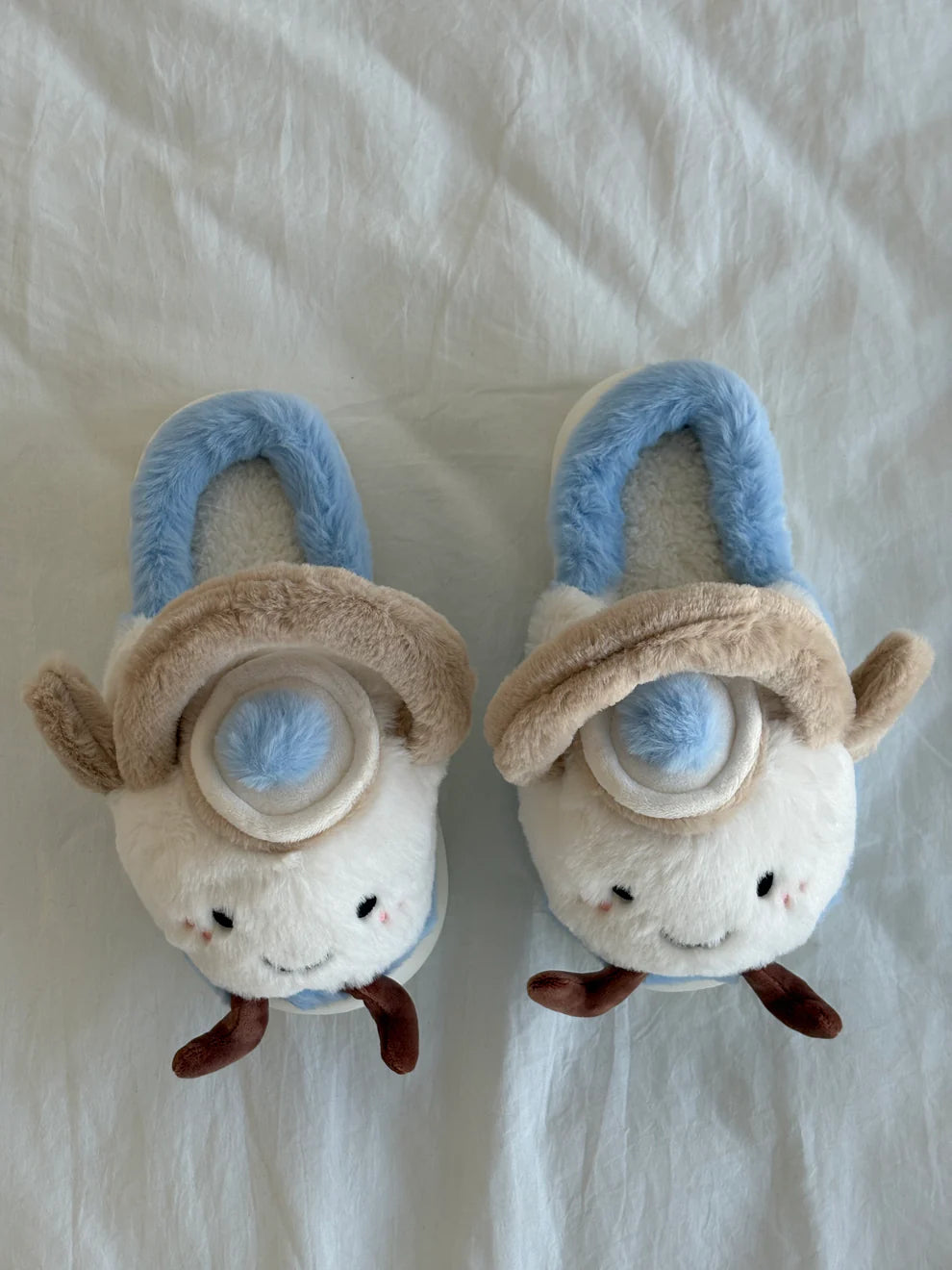 Teapot Jellycat Fluffy Slippers – Soft Memory Foam, Non-Slip