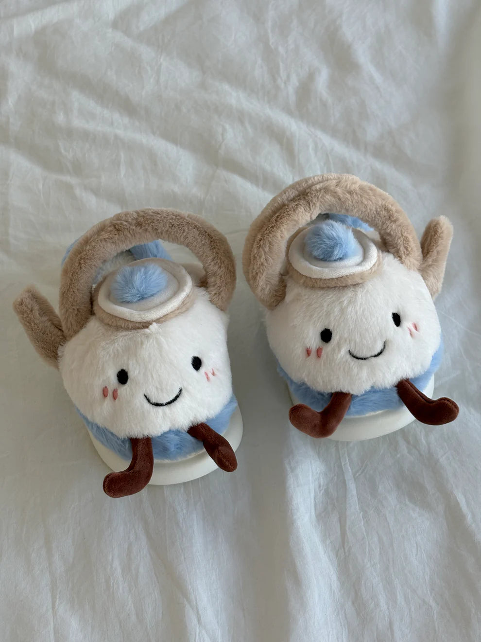 Teapot Jellycat Fluffy Slippers – Soft Memory Foam, Non-Slip