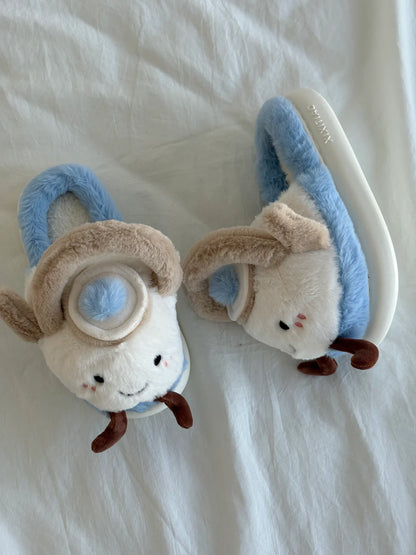 Teapot Jellycat Fluffy Slippers – Soft Memory Foam, Non-Slip
